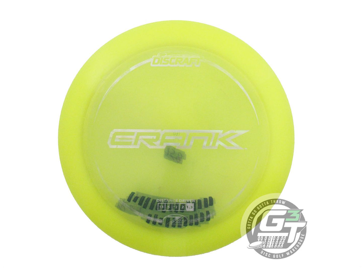 USED Discraft Z Lite Crank 158g Yellow Silver Holo Foil Distance Driver Disc