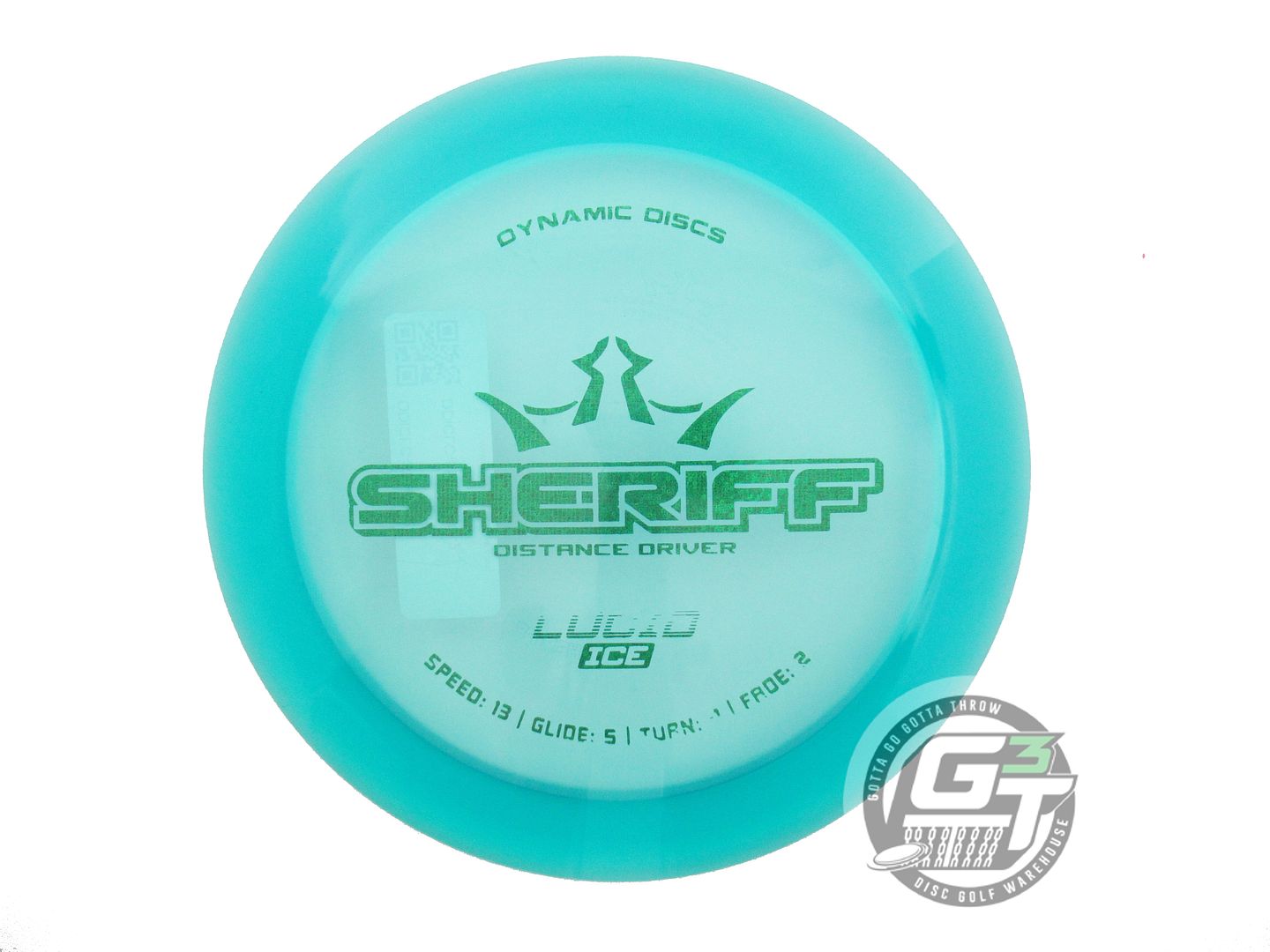 Dynamic Discs Lucid Ice Sheriff Distance Driver Golf Disc (Individually Listed)