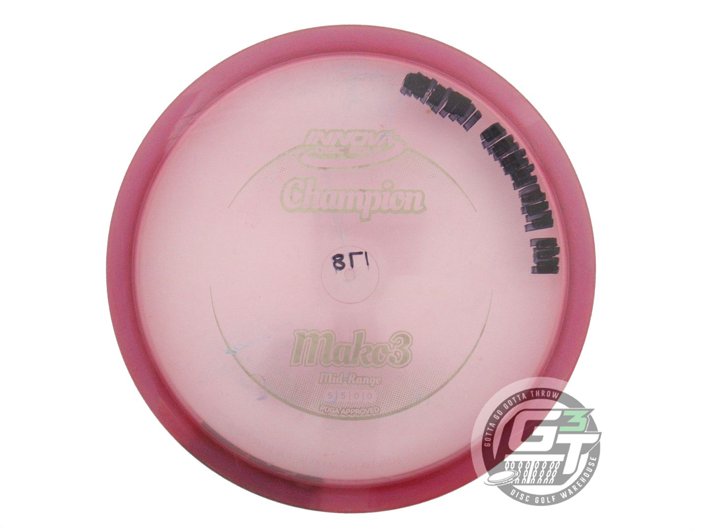 USED Innova Champion Mako3 178g Pink Silver Stamp Midrange Golf Disc
