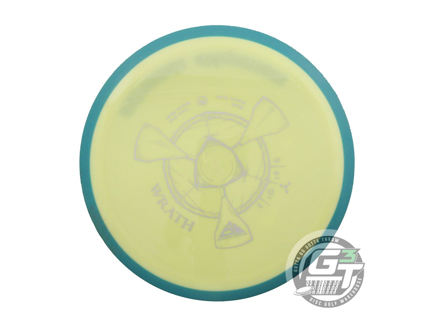 USED Axiom Discs Neutron Wrath 165g Yellow Green Rim Distance Driver Golf Disc