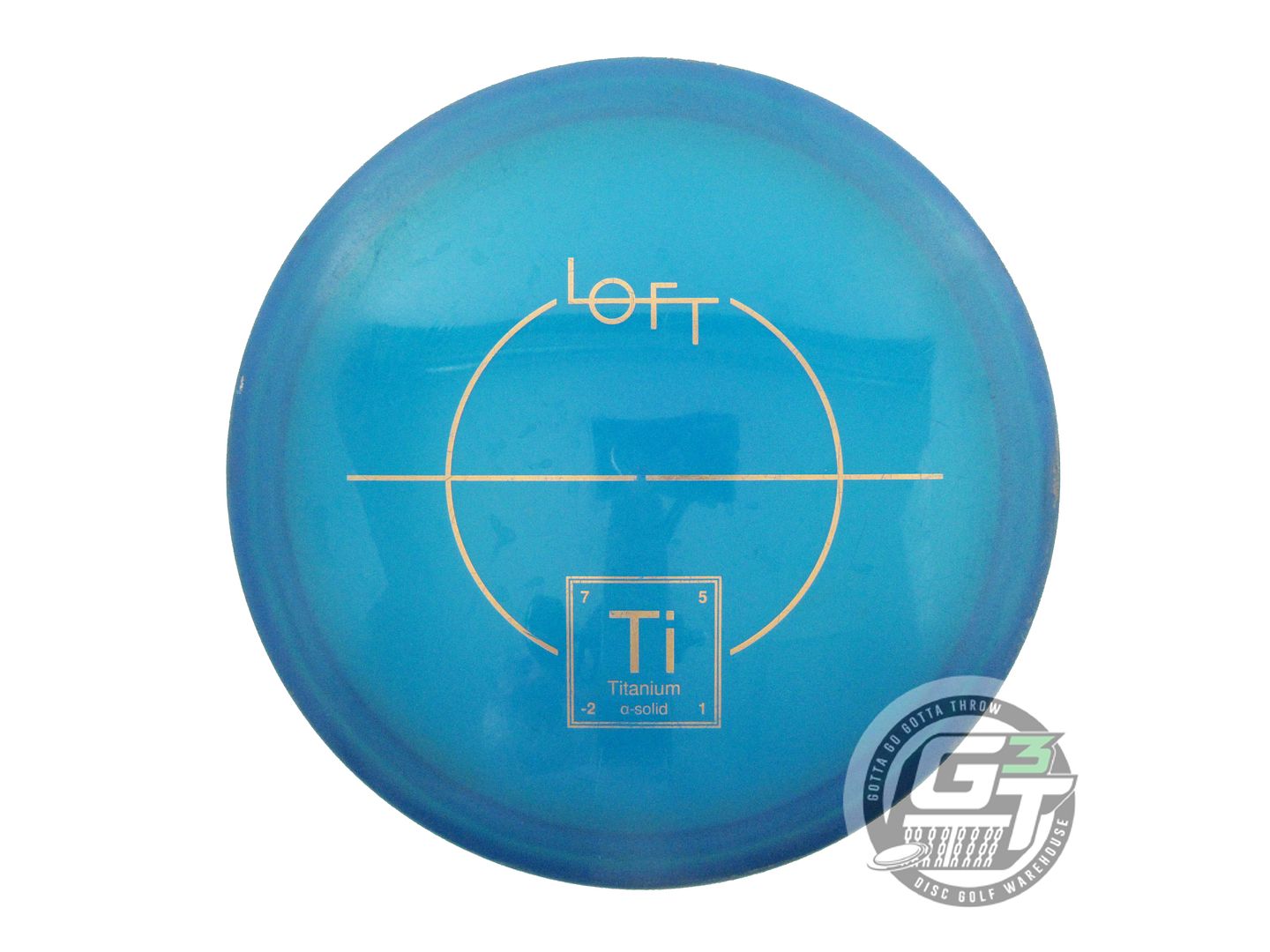 USED Loft Discs Alpha Solid Titanium 175g Blue Gold Foil Fairway Driver Disc