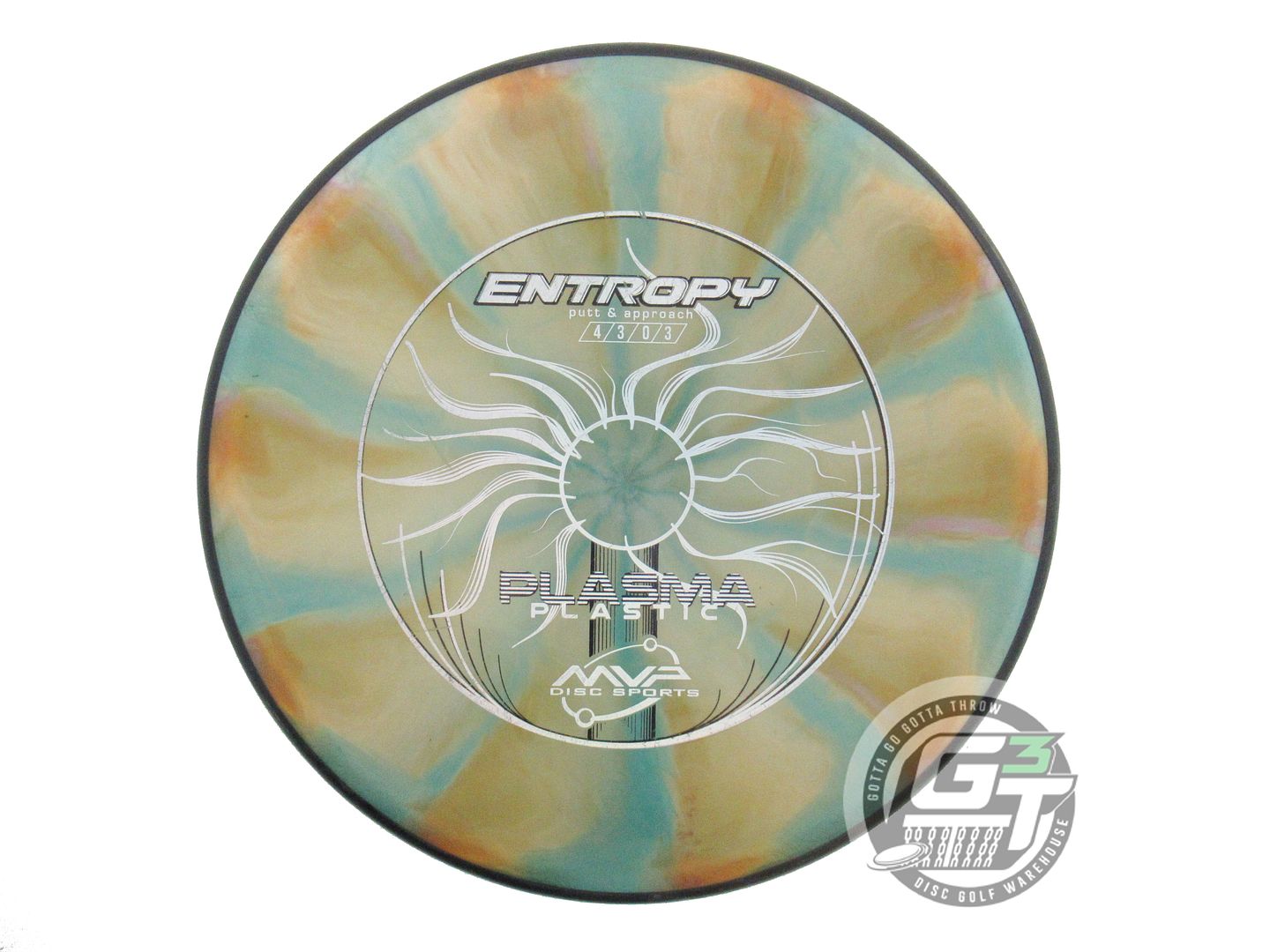 USED MVP Disc Sports Plasma Entropy 175g Peach-Teal Putter Golf Disc