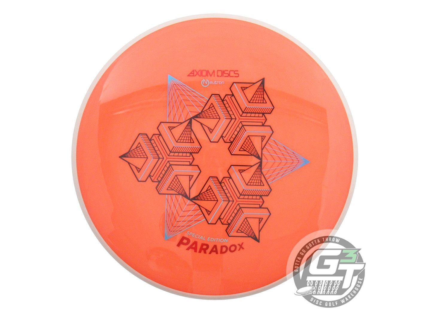 NOS Axiom Discs [SE] Neutron Paradox 177g Orange White Rim Midrange Golf Disc