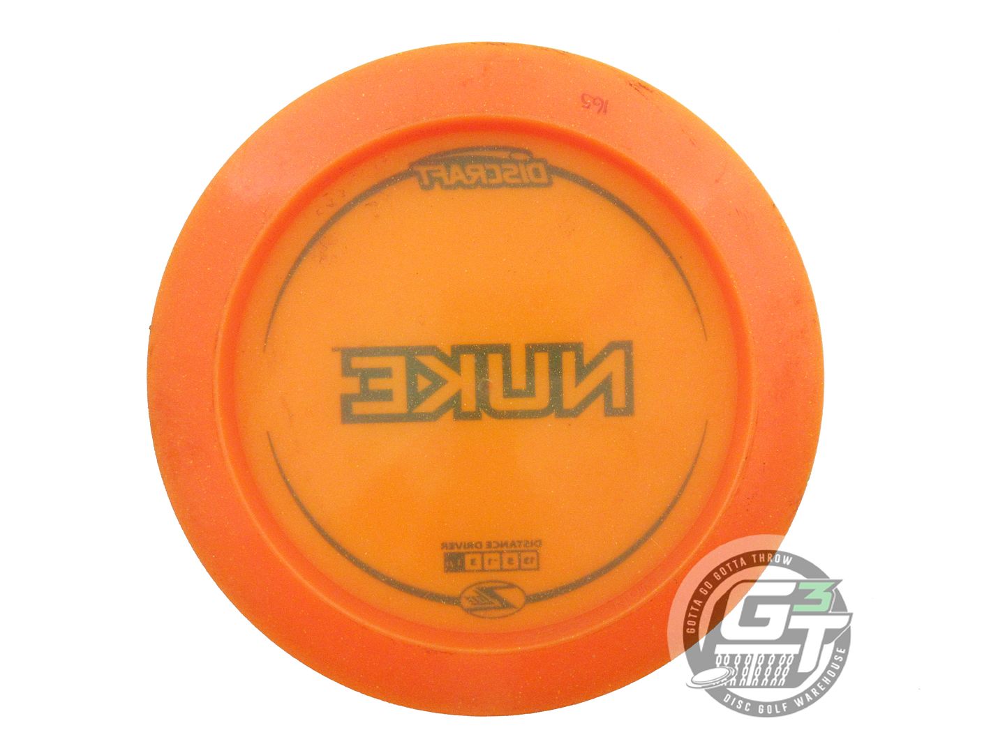 USED Discraft Z Lite Nuke 165g Orange Black Stamp Distance Driver Golf Disc