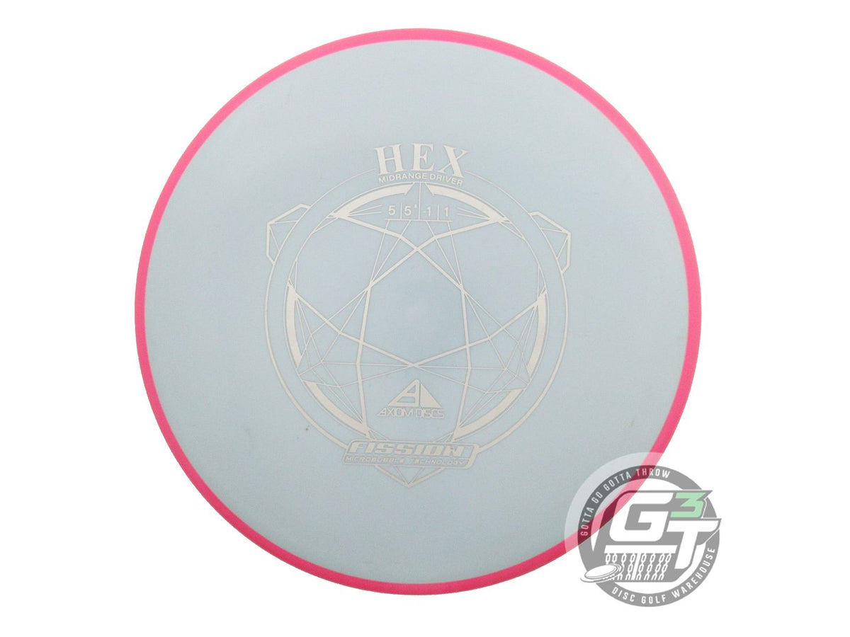 USED Axiom Discs Fission Hex 162g Sky Blue Pink Rim Midrange Golf Disc ...