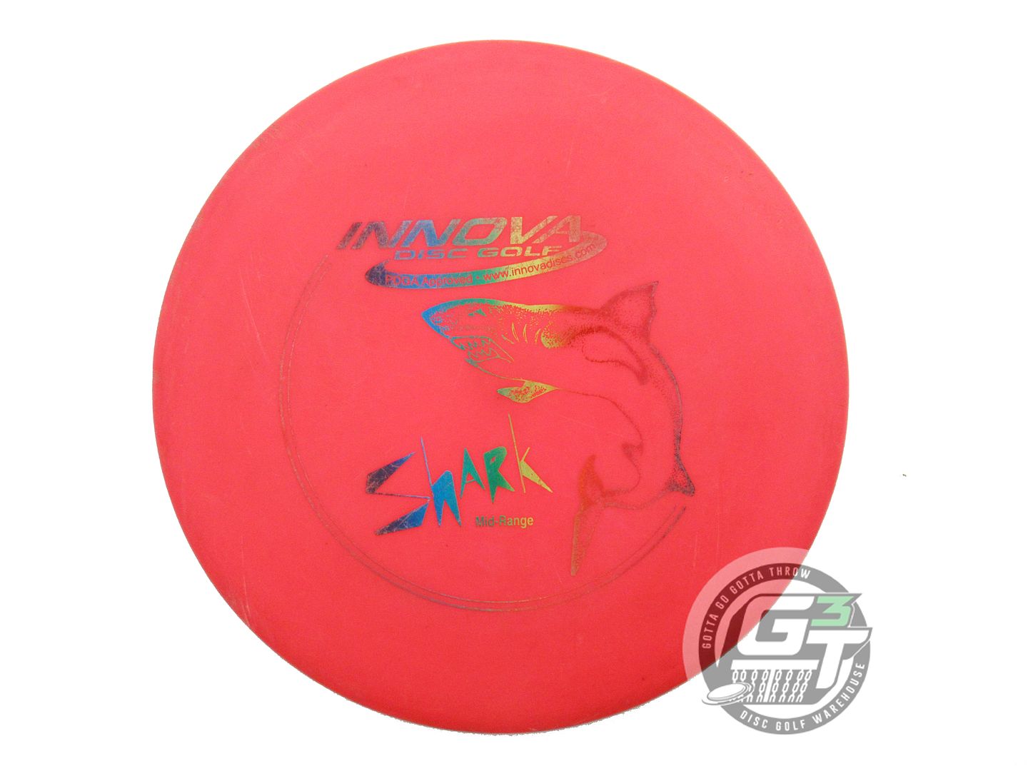 USED Innova DX Shark 180g Red Rainbow Foil PFN Midrange Golf Disc