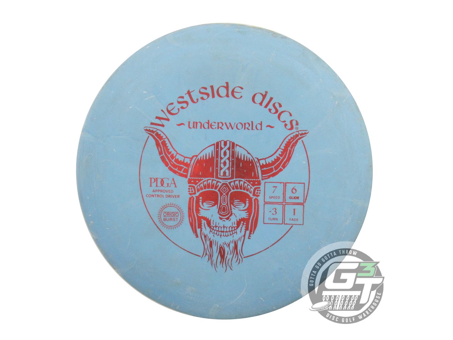 USED Westside Discs Origio Burst Underworld 174g Blue Red Foil Driver Golf Disc