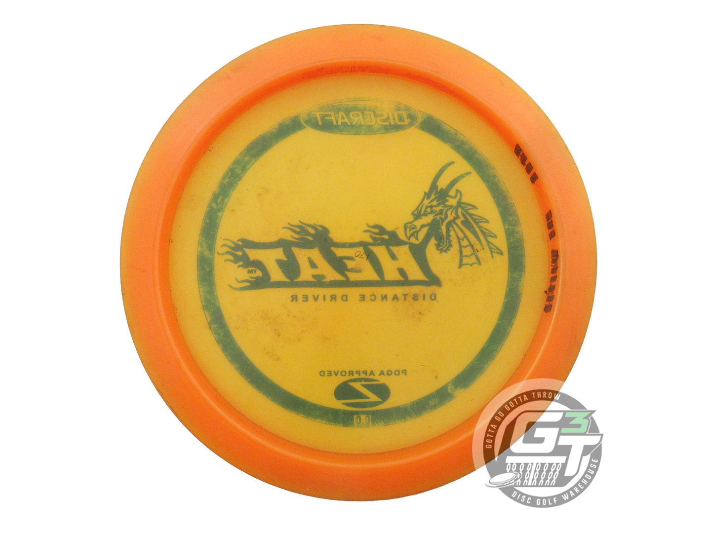 USED Discraft Z Heat 163g Orange Blue Stamp Distance Driver Golf Disc