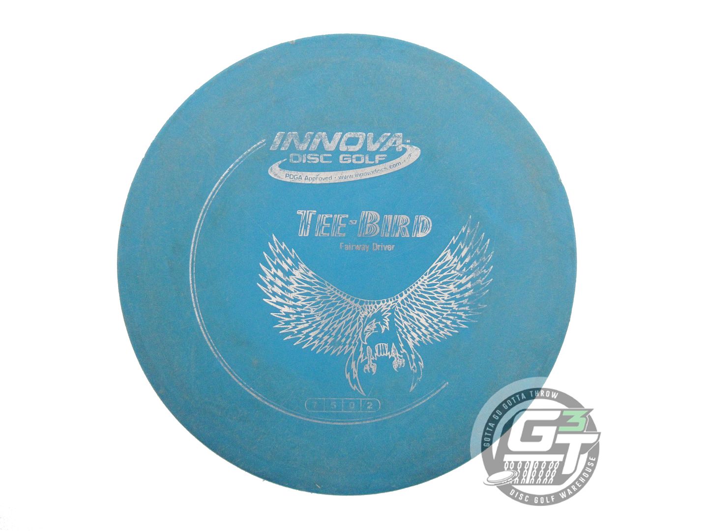 USED Innova DX Teebird 162g Blue Silver Foil Fairway Driver Golf Disc