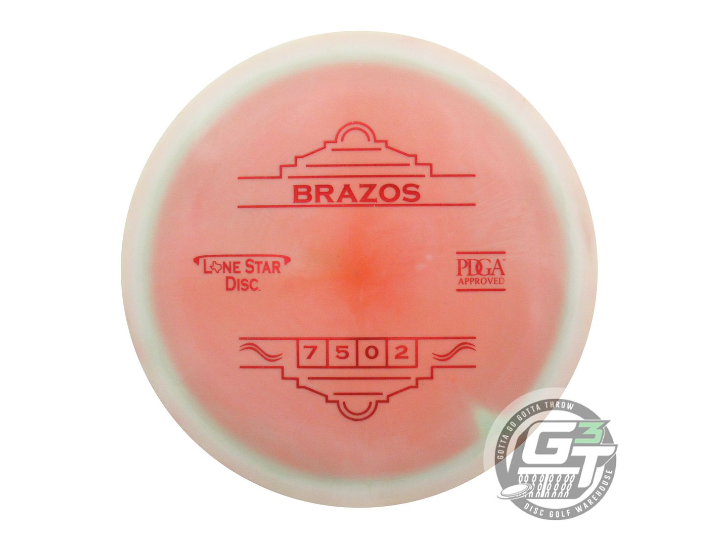 USED Lone Star Alpha Brazos 174g Pink-Lime Red Foil Fairway Driver Golf Disc