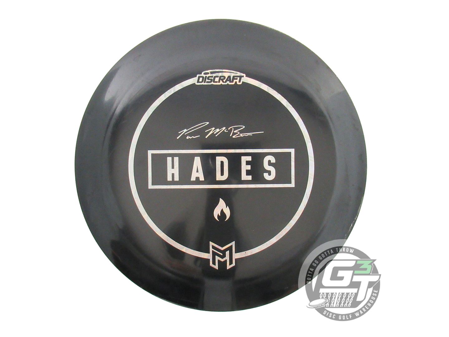 USED Discraft [McBETH] Midnight Z Hades 172g Black PM Holo Foil Driver Golf Disc