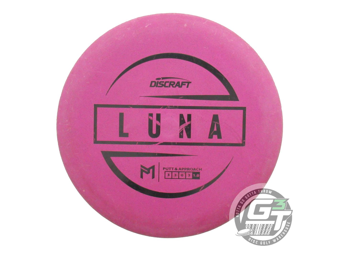 USED Discraft [McBETH] Jawbreaker Luna 173g Purple Black Stamp Putter Golf Disc