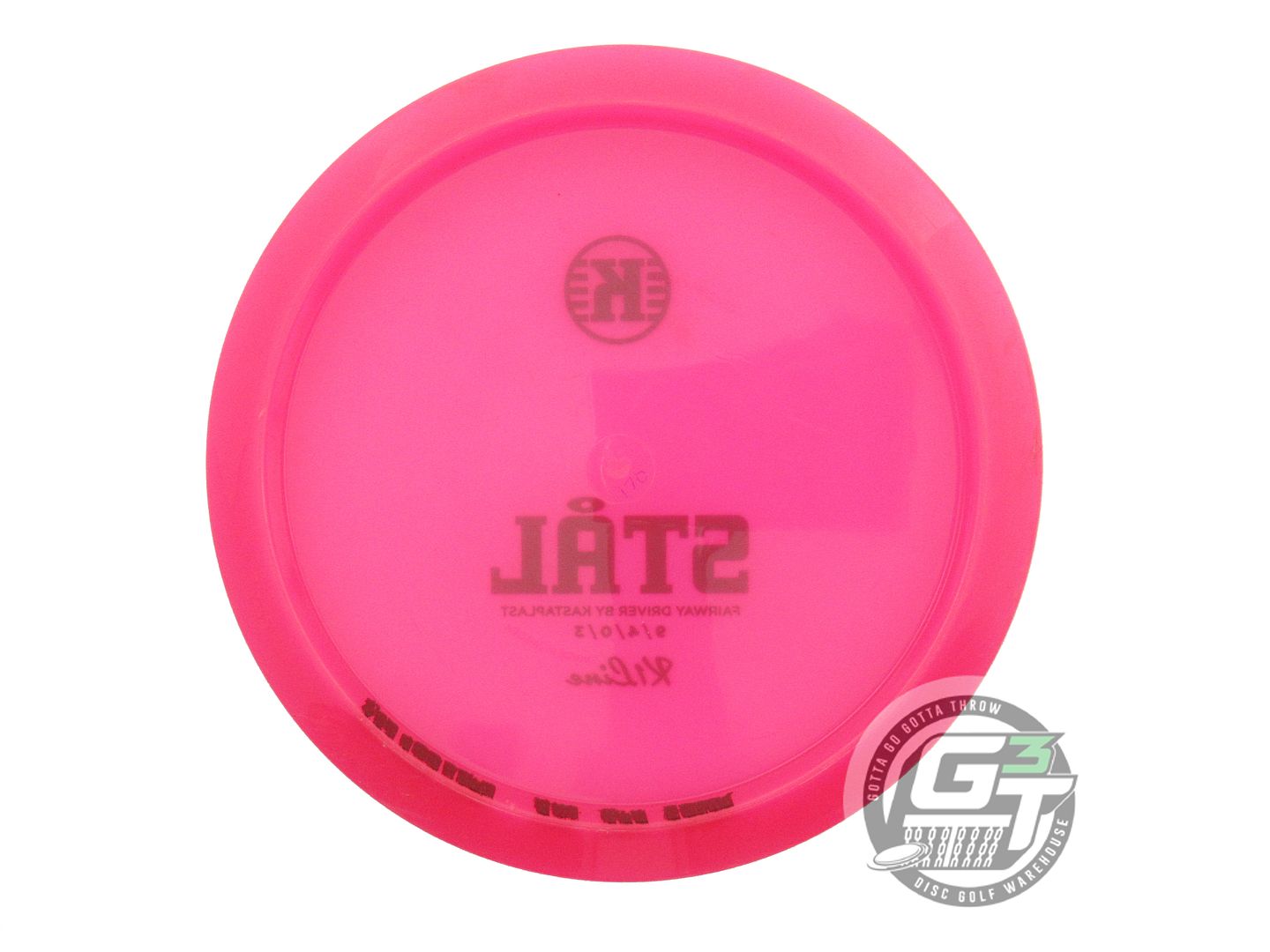 USED Kastaplast K1 Stal 170g Pink Black Stamp Fairway Driver Golf Disc