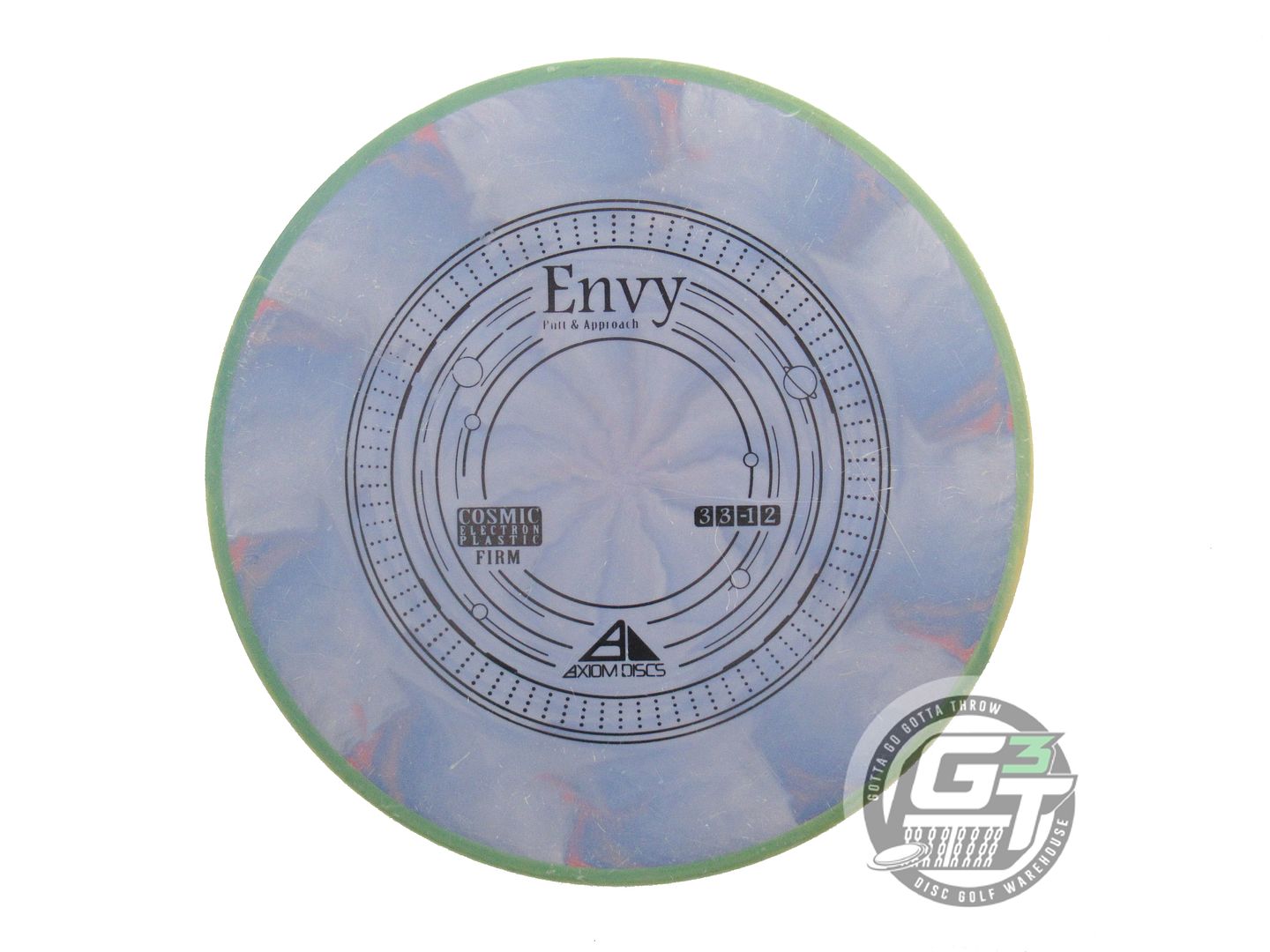 USED Axiom Discs Cosmic Electron Firm Envy 171g Blue Green Rim Putter Golf Disc