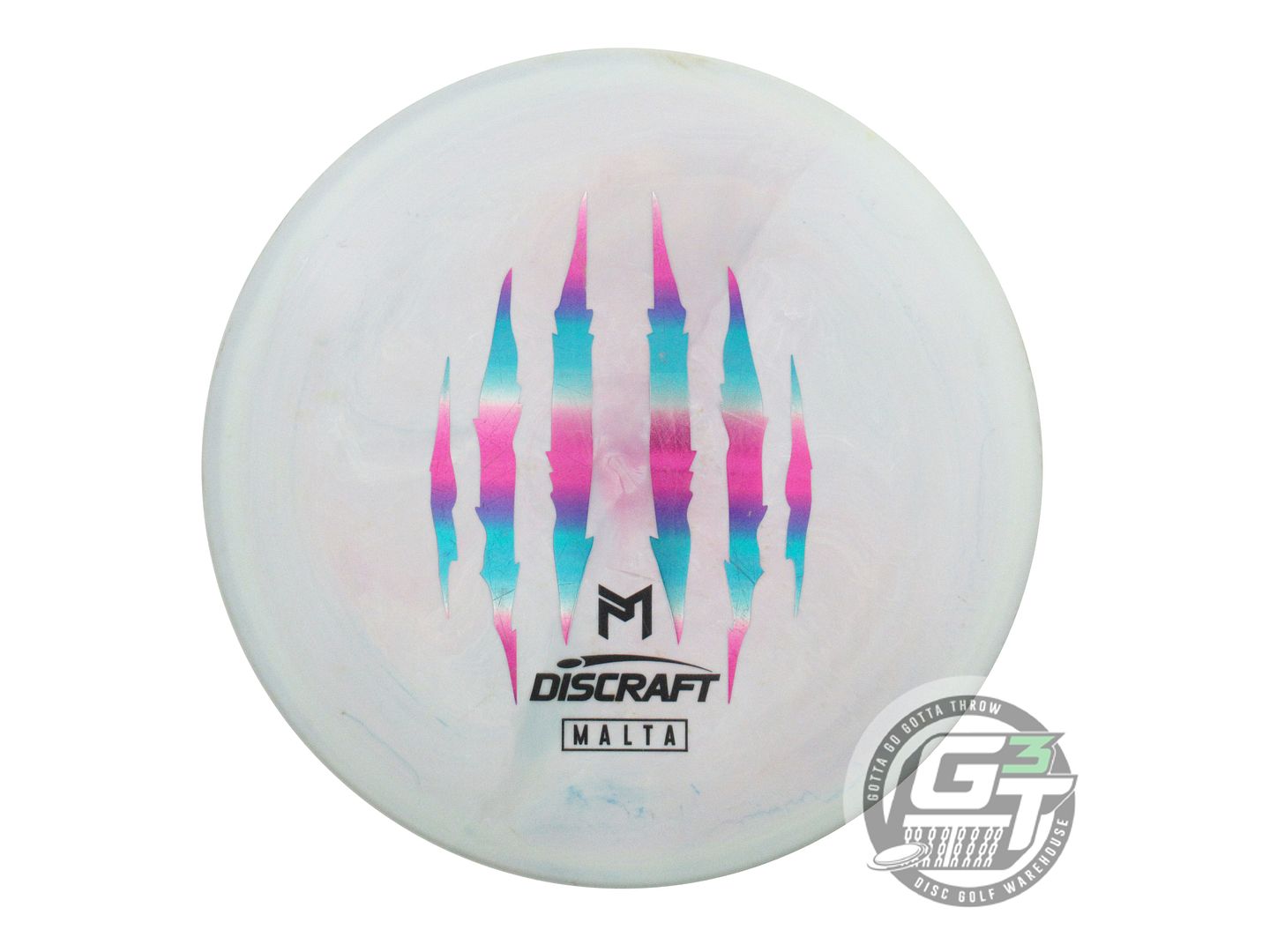 USED Discraft [McBETH] 6X CLAW ESP Malta 177g Gray Miami Foil Midrange Golf Disc