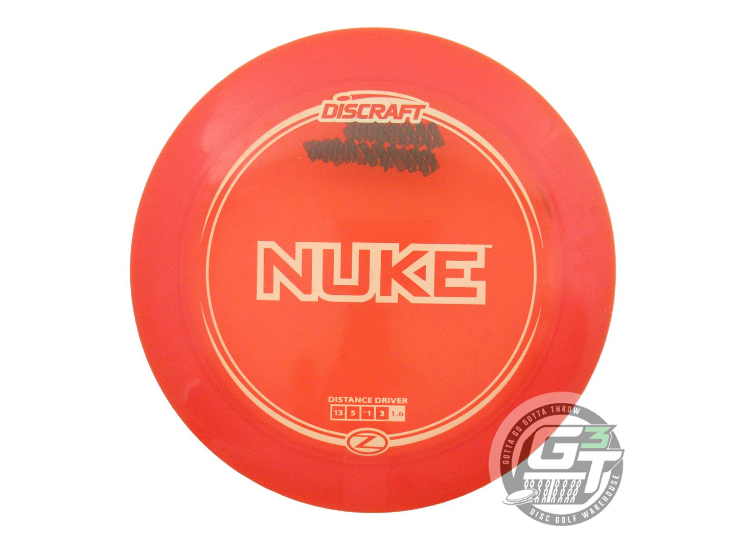 USED Discraft Z Nuke 178g Orange White Stamp Distance Driver Golf Disc