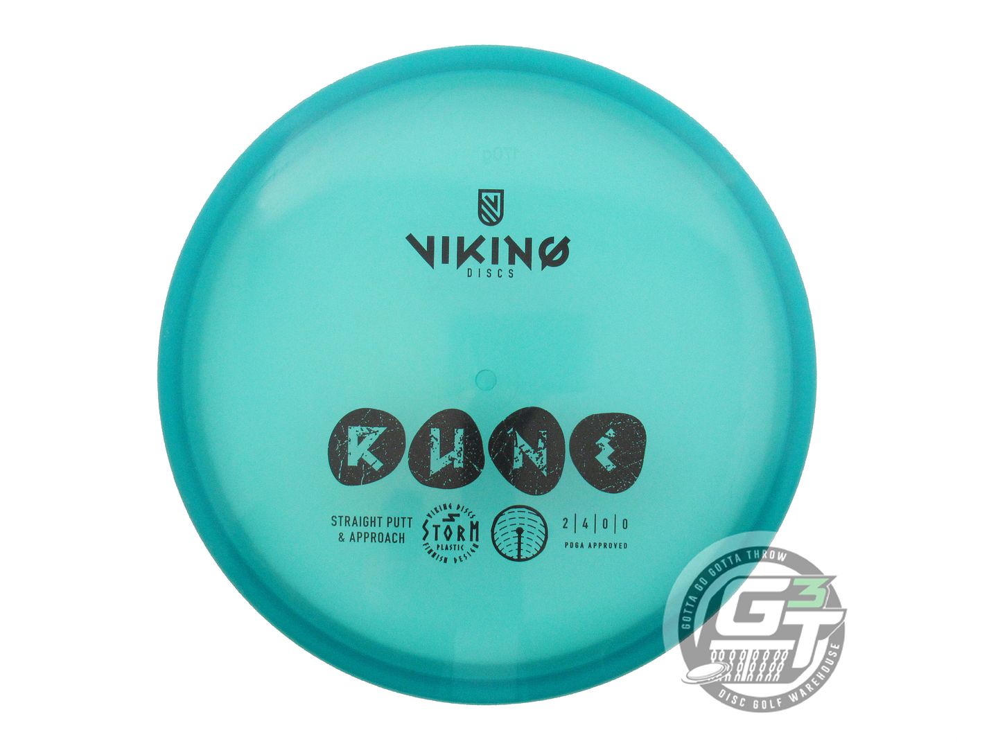 USED Viking Discs Storm Rune 170g Teal Black Stamp Putter Golf Disc