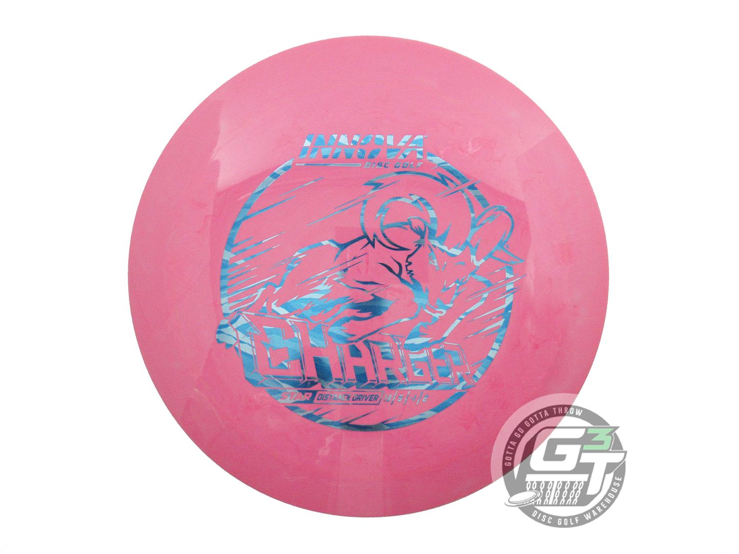 USED Innova Star Charger 174g Pink Blue Camo Foil Distance Driver Golf Disc