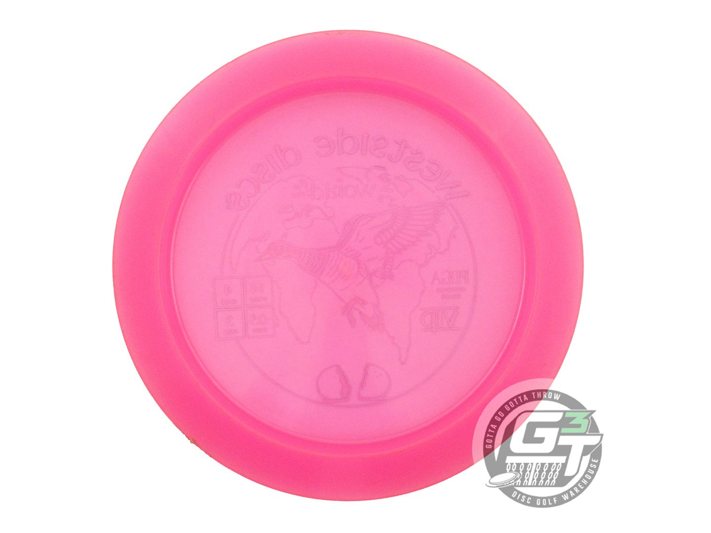 USED Westside Discs VIP World 173g Pink Blue Foil Distance Driver Golf Disc