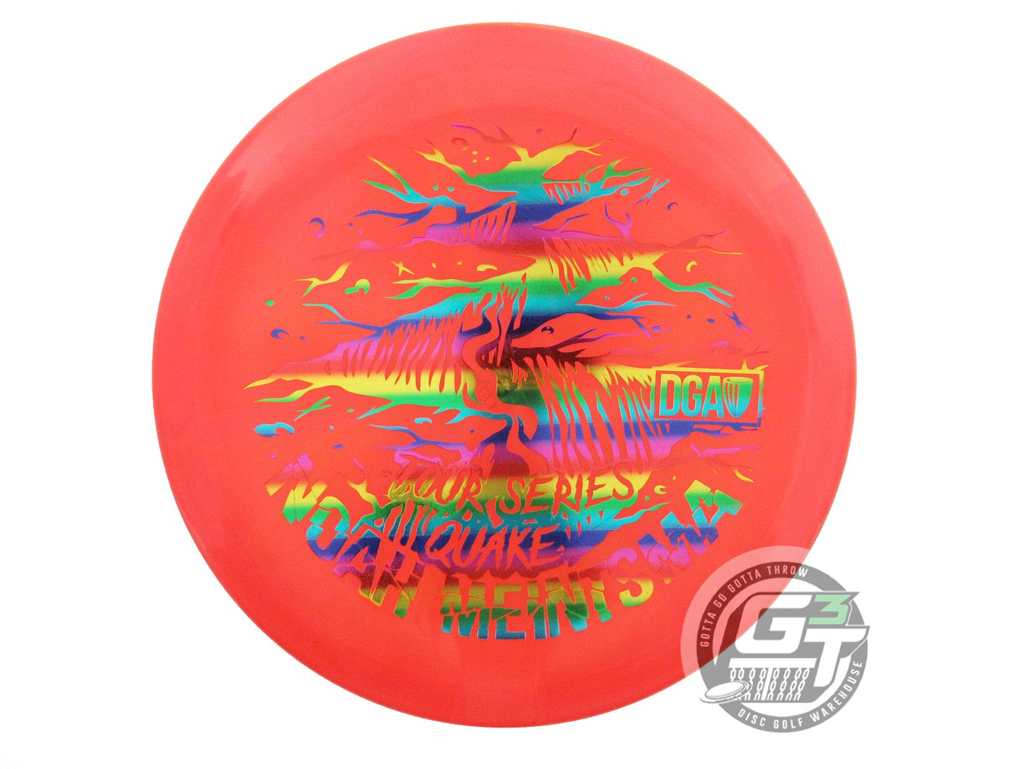 USED DGA [MEINTSMA] Swirl Quake 177g Orange Rainbow Foil Midrange Golf Disc