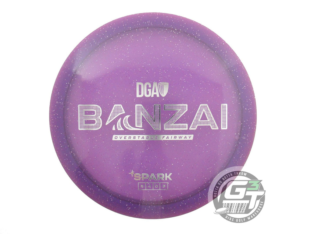 USED DGA Spark Banzai 173g Purple Silver Foil Fairway Driver Golf Disc