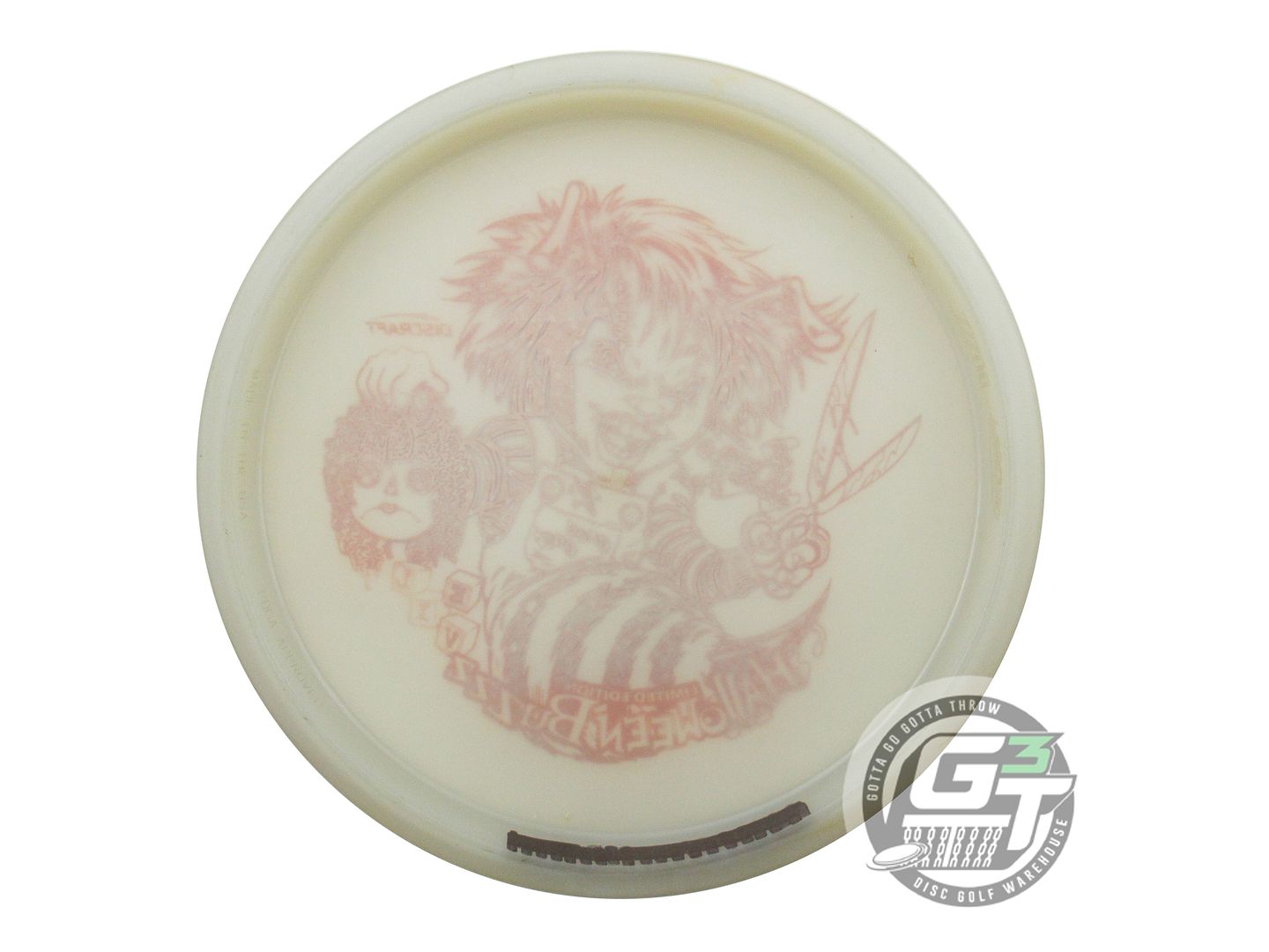 USED Discraft CHUCKY Glo Z Buzzz 182g Orange Star Foil Midrange Golf Disc