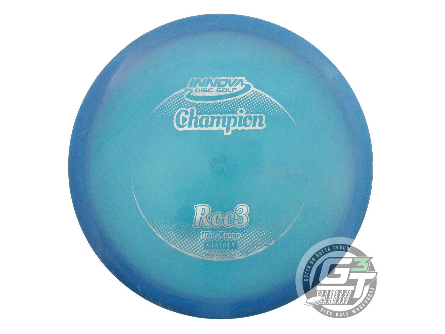 USED Innova Champion Roc3 169g Blue Silver Foil Midrange Golf Disc