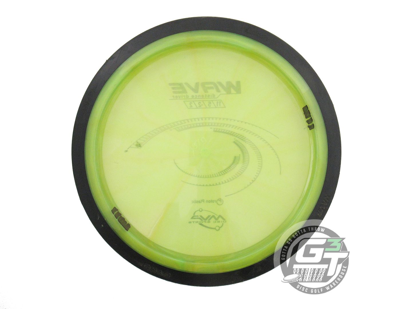 USED MVP Disc Sports Proton Wave 167g Lime Distance Driver Golf Disc