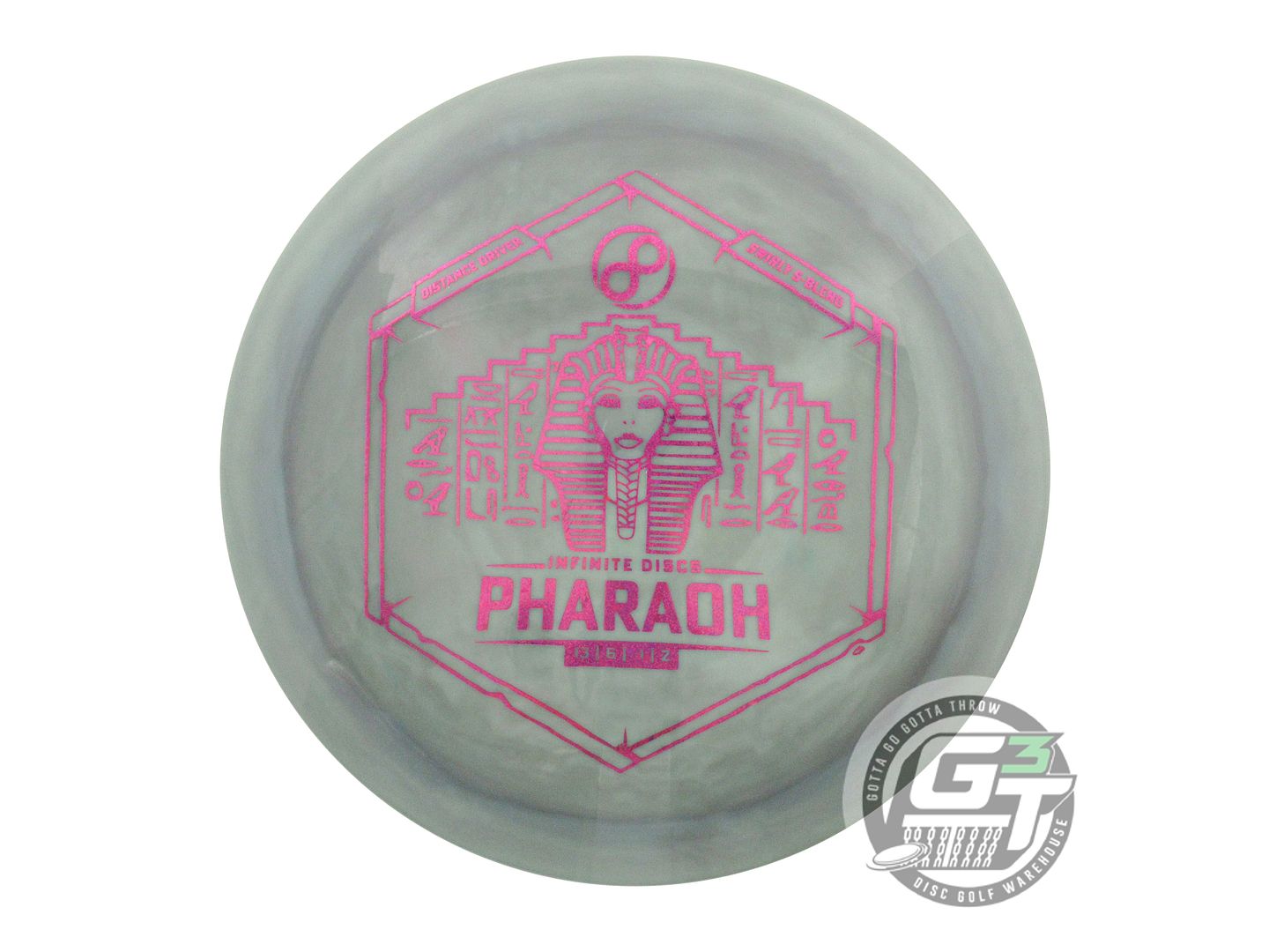 USED Infinite Swirly S-Blend Pharaoh 170g Gray Magenta Star Distance Driver Disc