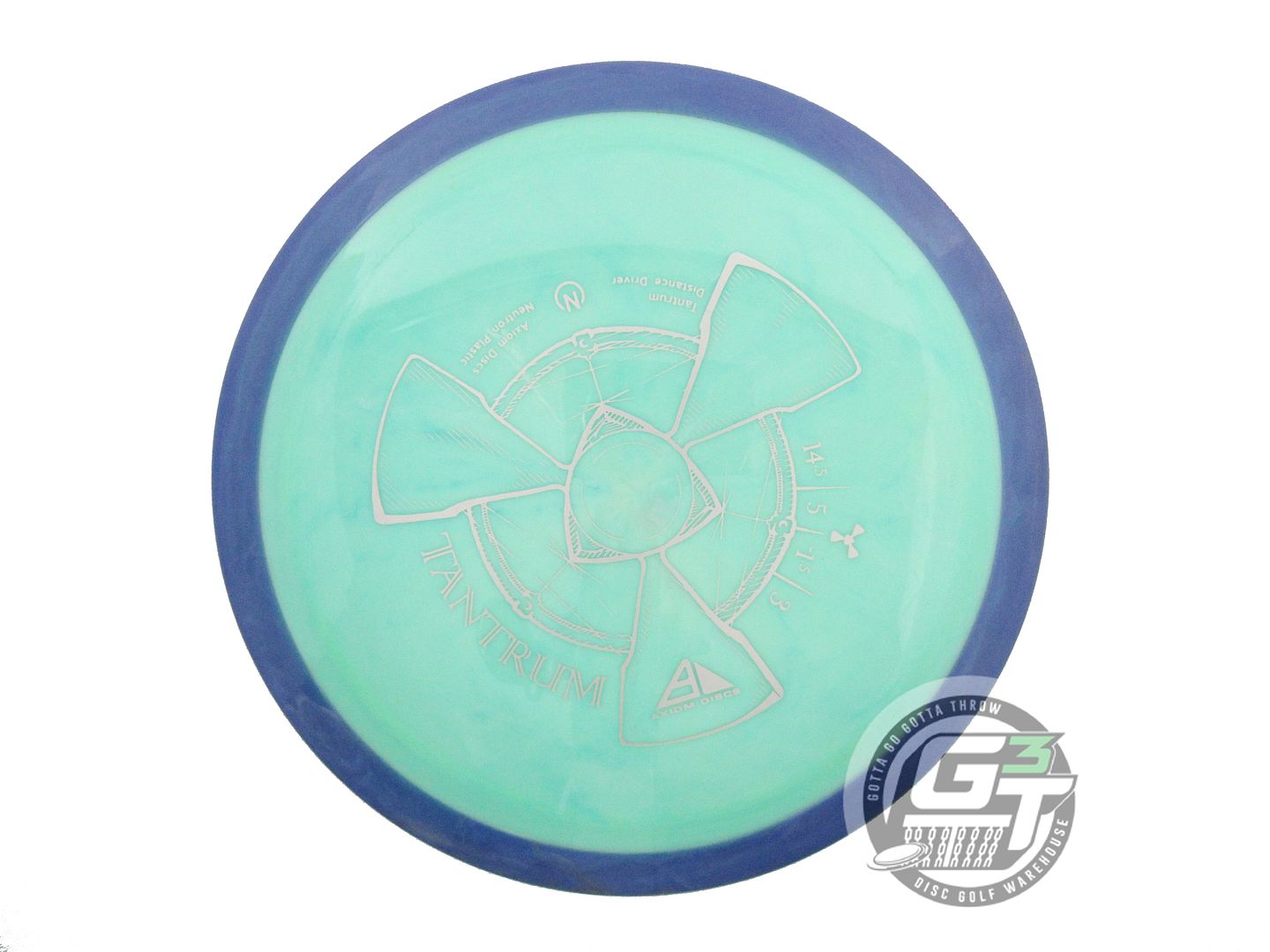 USED Axiom Discs Neutron Tantrum 171g Seafoam Blue Rim Distance Driver Golf Disc