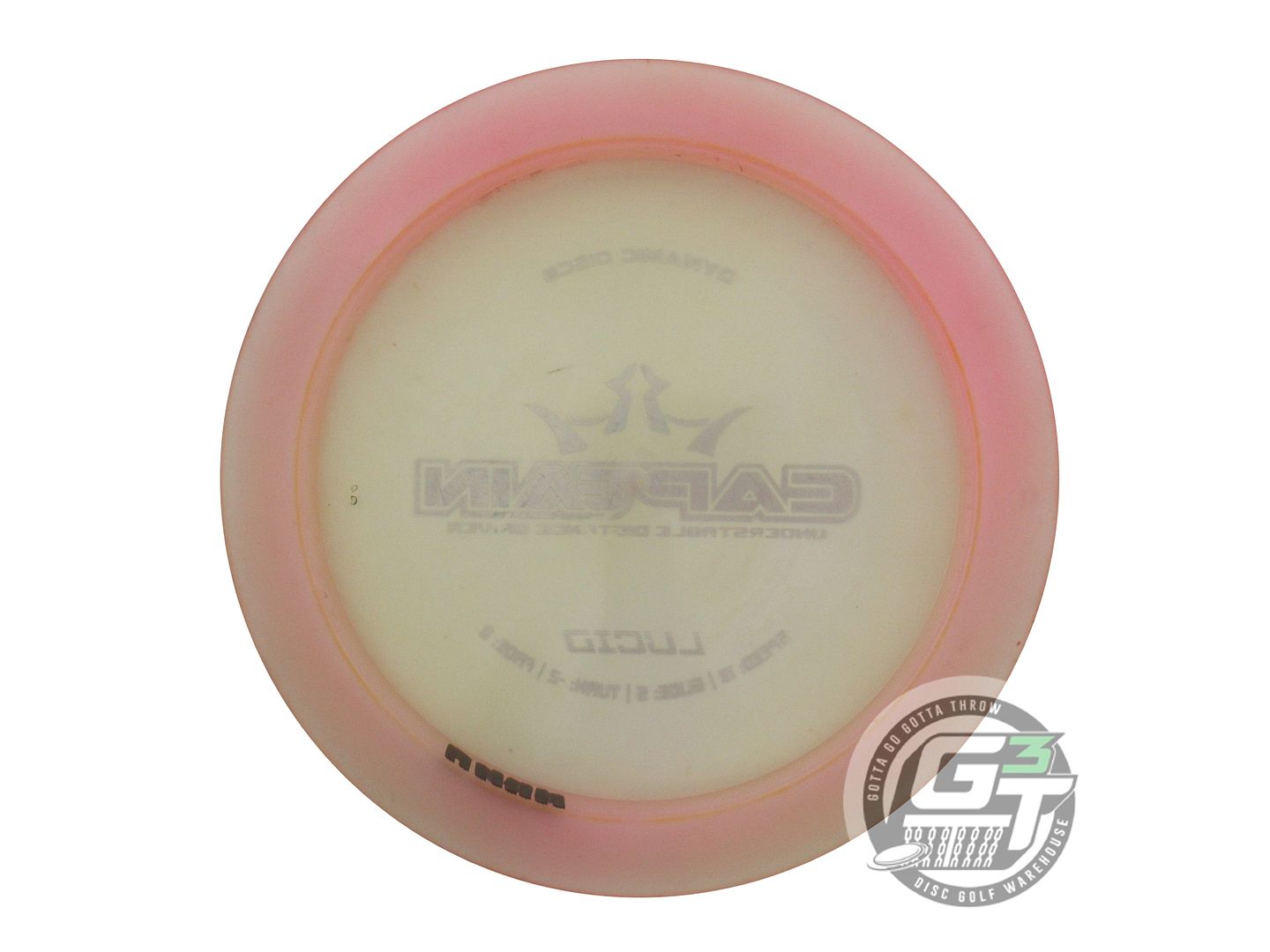 USED Dynamic Discs Lucid Captain 175g Lt. Pink Silver Stamp Distance Driver Disc