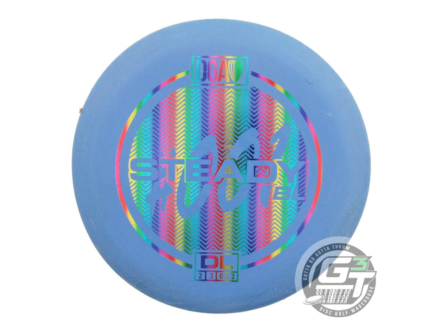 USED DGA D-Line Steady BL 172g Blue Rainbow Foil Putter Golf Disc