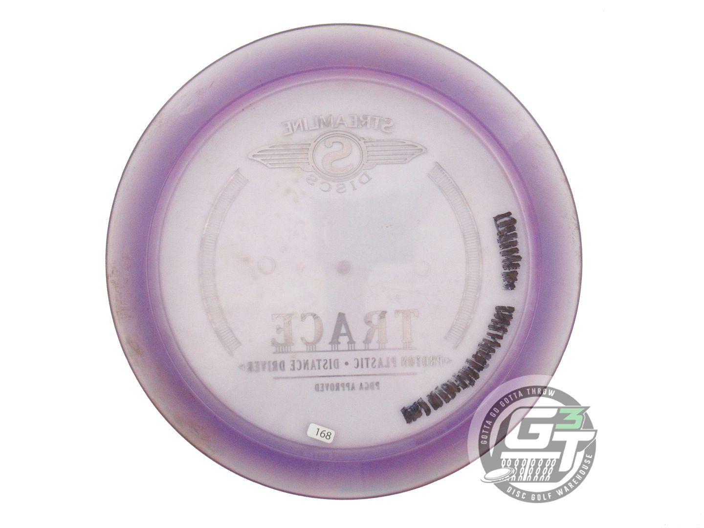 USED Streamline Discs Proton Trace 168g Purple Distance Driver Golf Disc