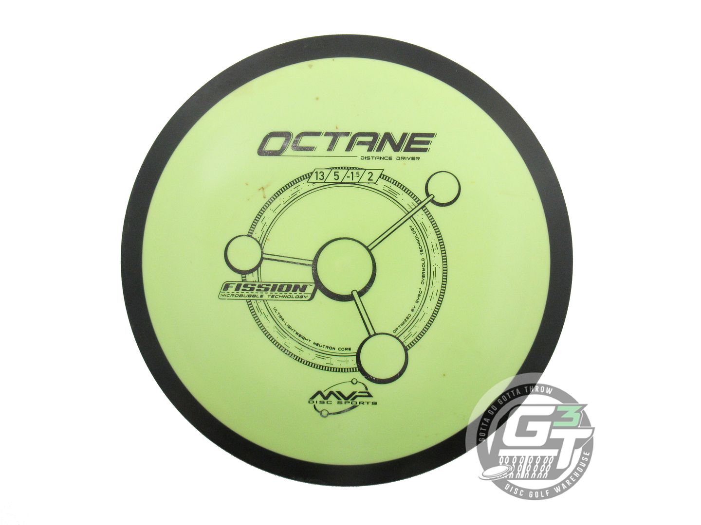 USED MVP Disc Sports Fission Octane 159g Yellow Distance Driver Golf Disc