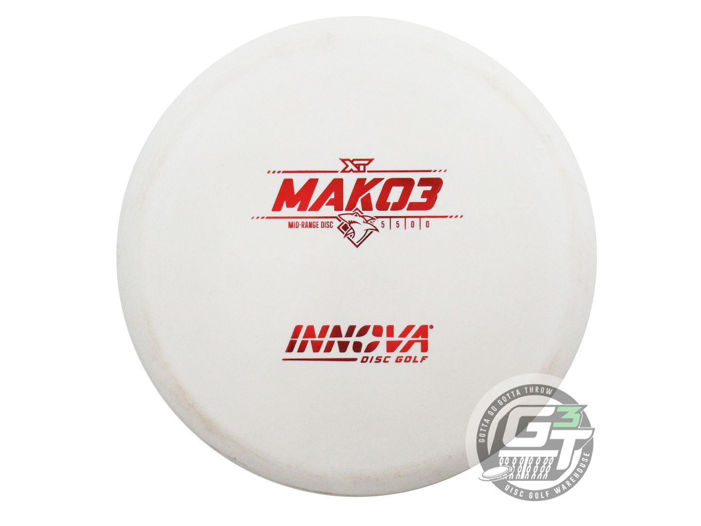 USED Innova XT Mako3 167g White Red Foil Midrange Golf Disc