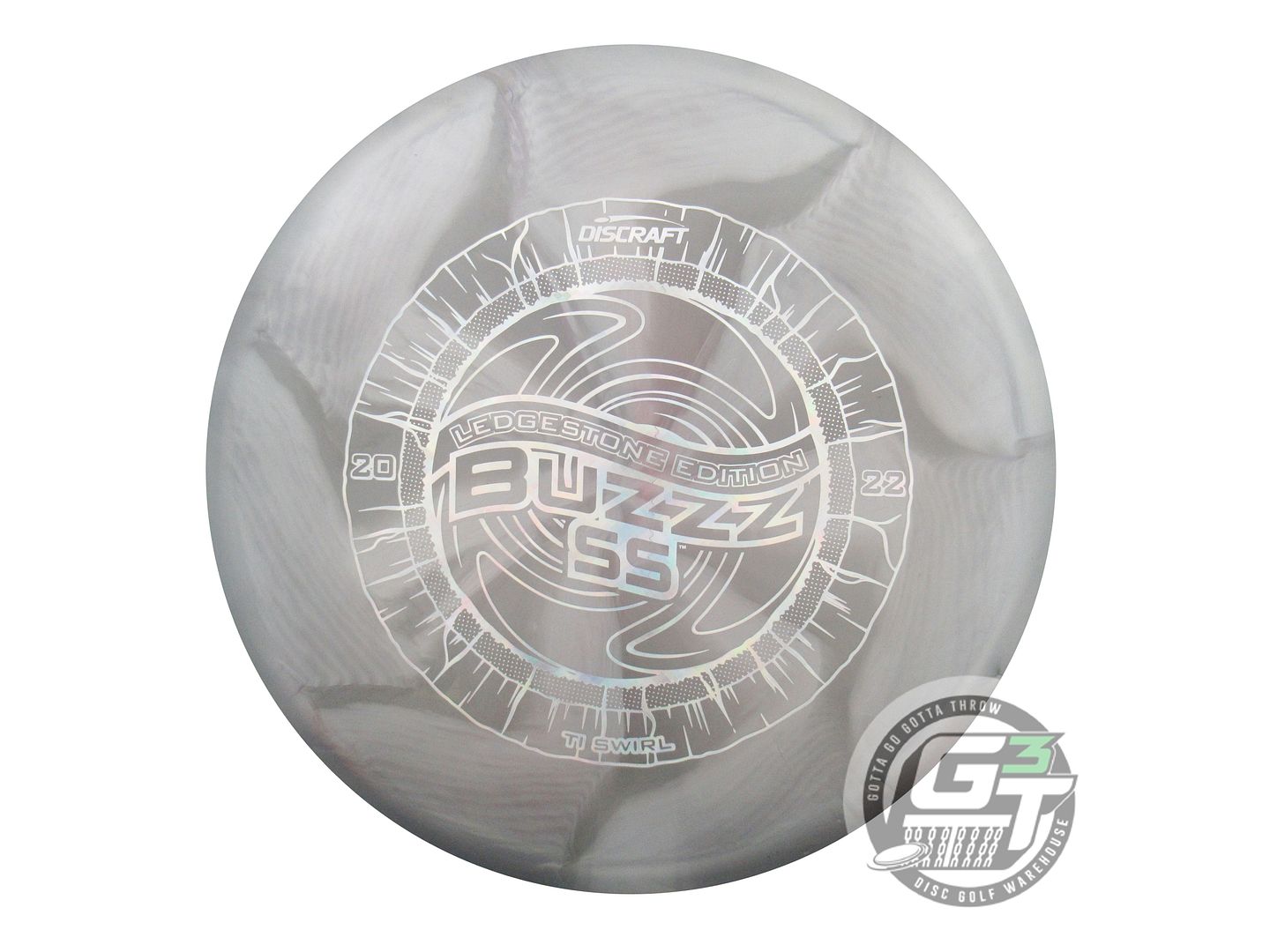 NOS Discraft [LEDGESTONE] Titanium Buzzz SS 177g Silver-Gray Midrange Disc