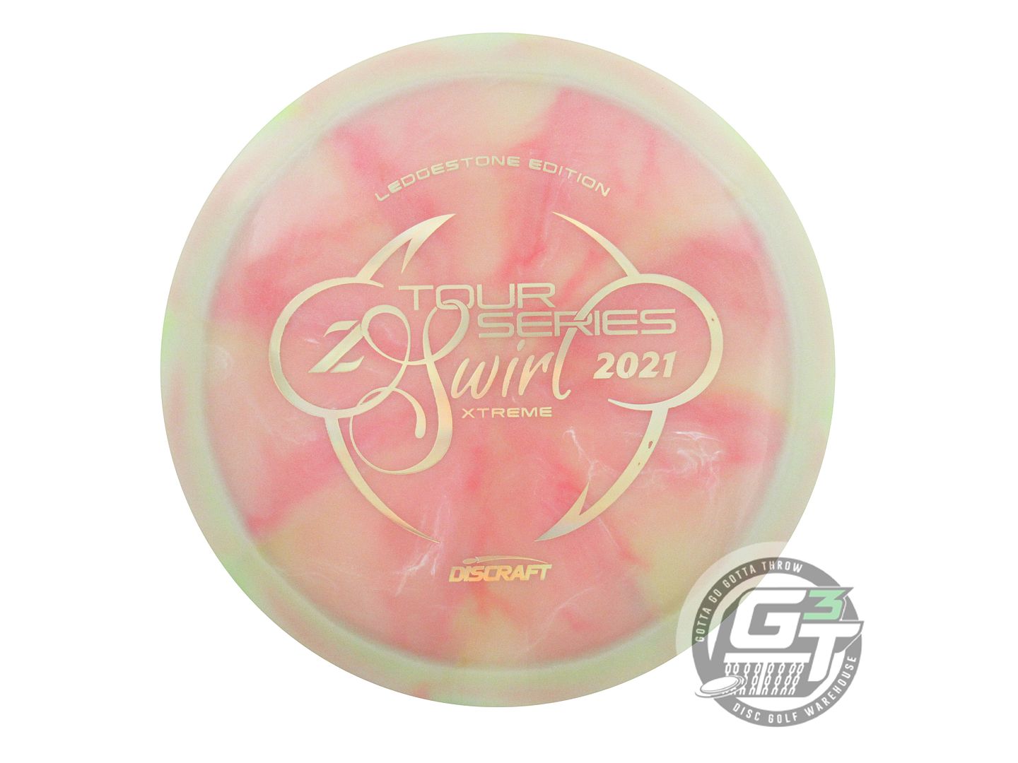USED Discraft [LEDGESTONE] Z Swirl Xtreme 174g Lime-Pink Distance Driver Disc
