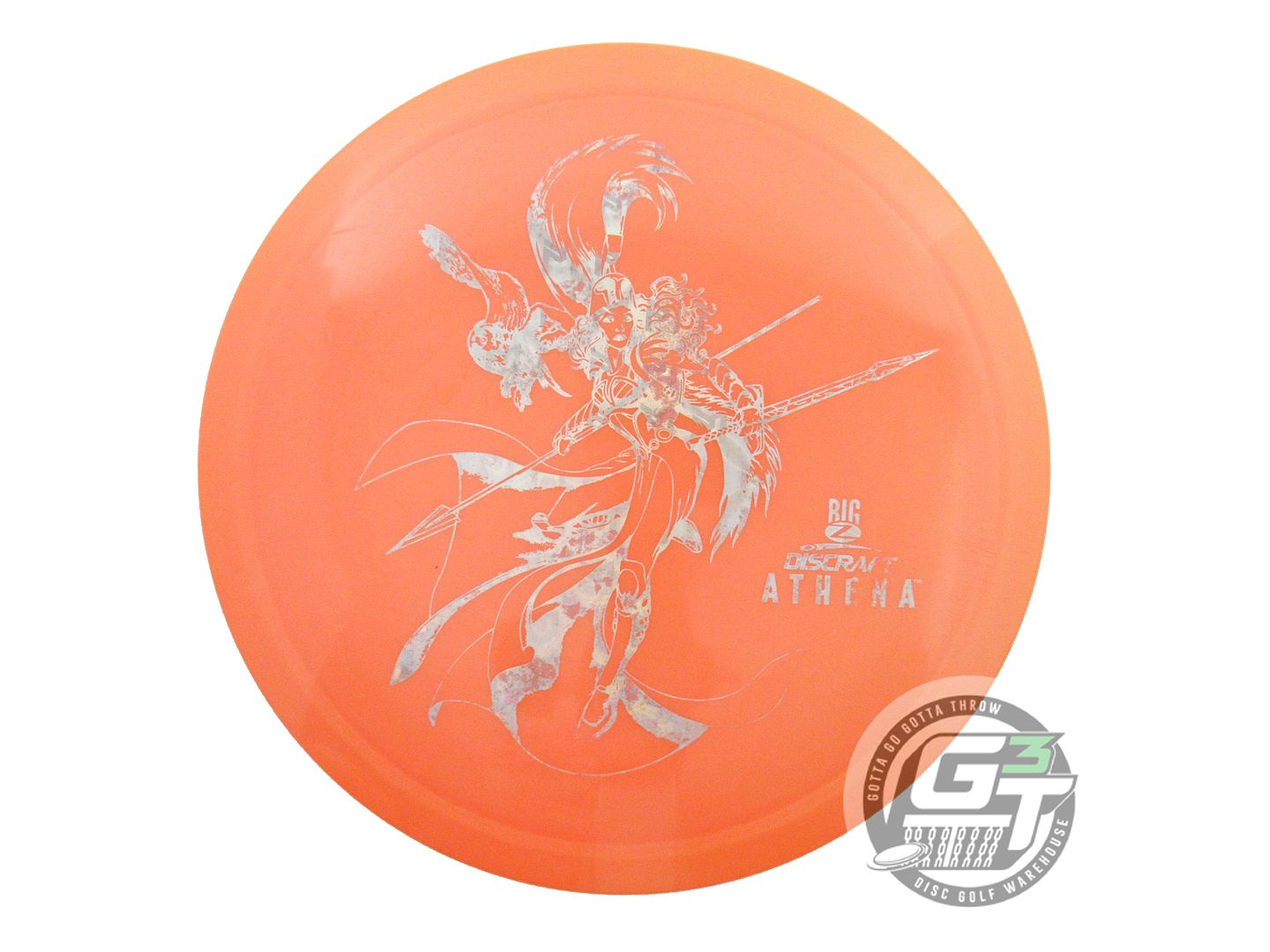 USED Discraft Big Z Athena 175g Orange PM Holo Foil Driver Golf Disc