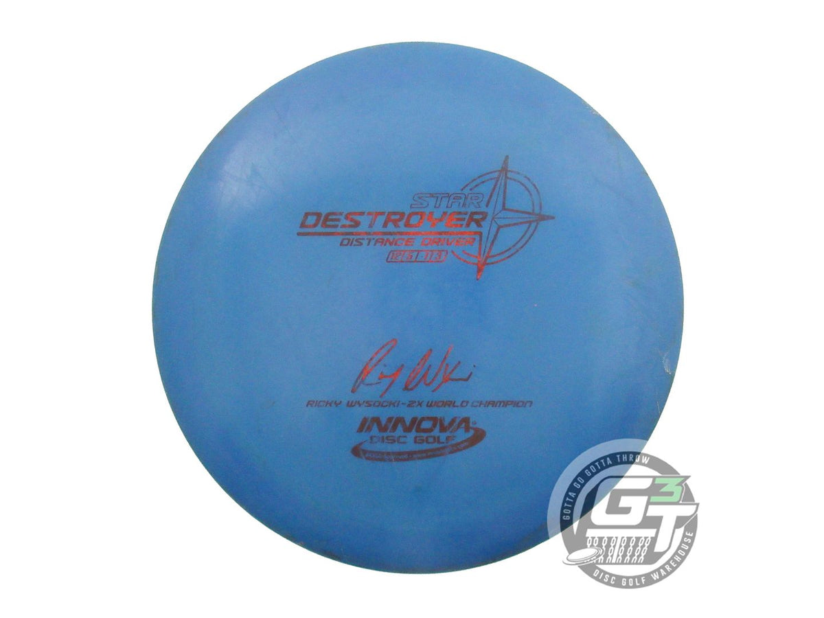 USED Innova [WYSOCKI] Star Destroyer 173g Blue Red Foil Driver Golf Disc