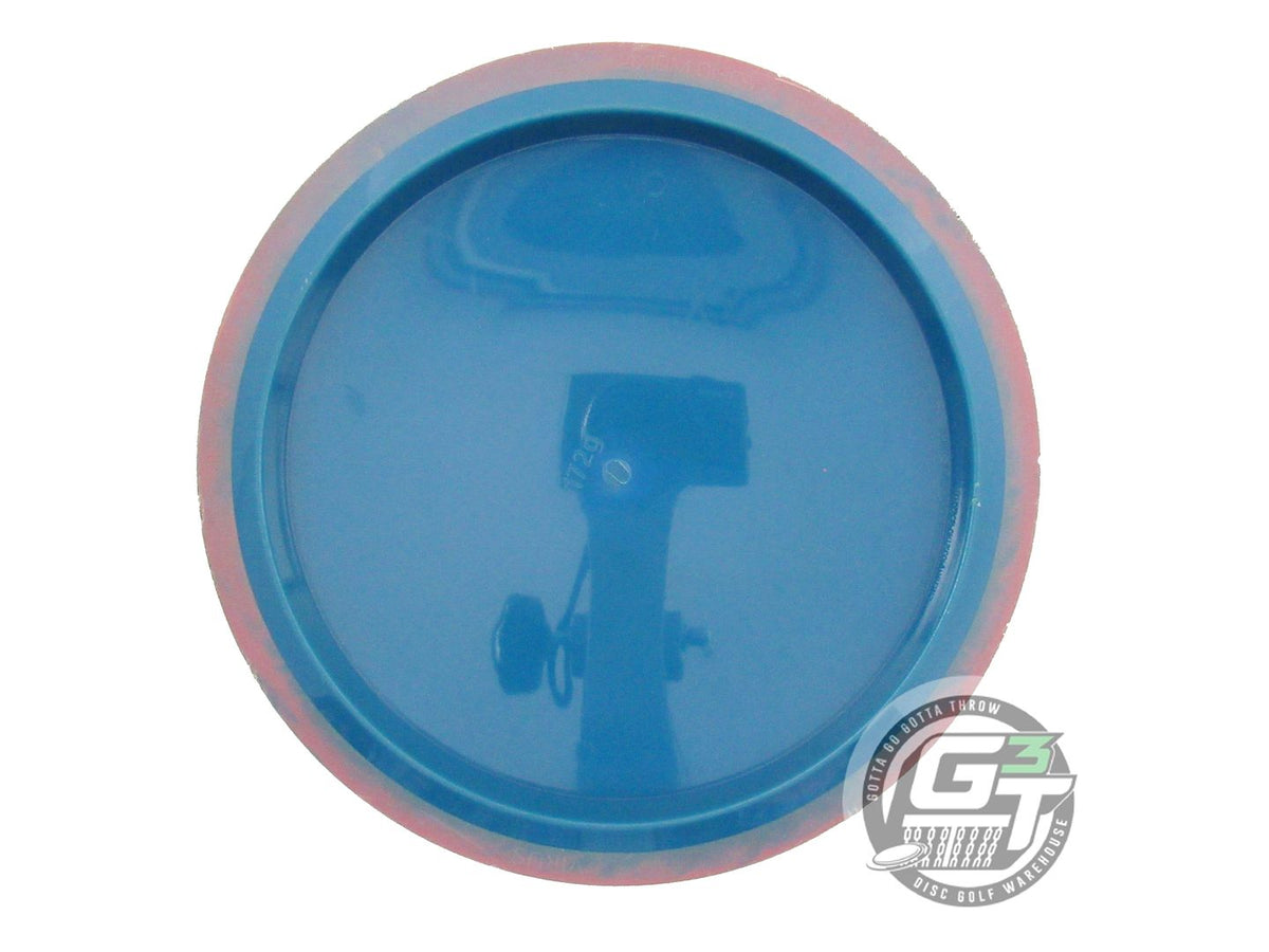 USED Axiom Discs Neutron Virus 172g Blue Dark Pink Rim Distance Driver Golf Disc