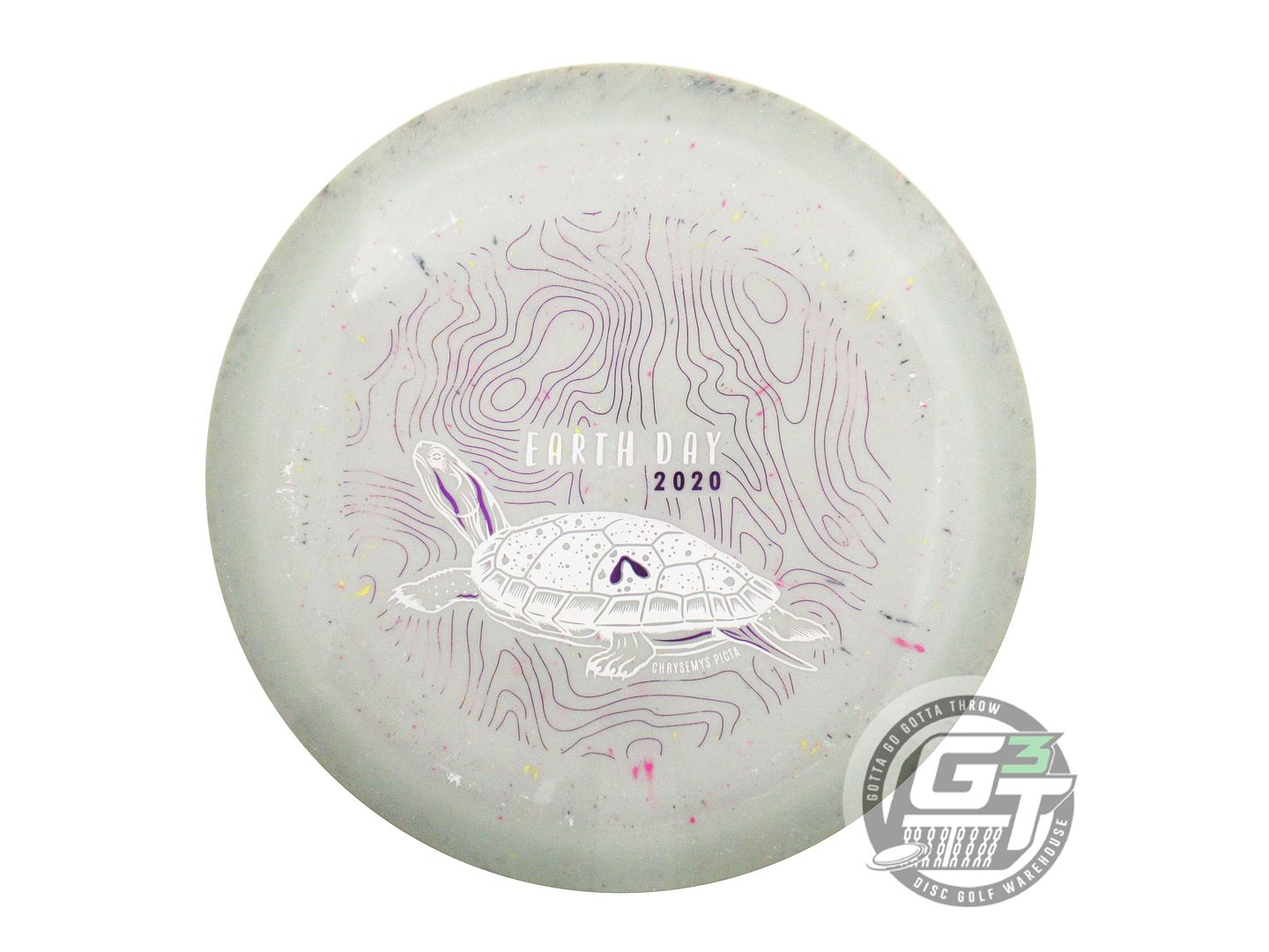 USED Innova EARTH DAY Splatter Star Shryke 175g Gray Distance Driver Golf Disc