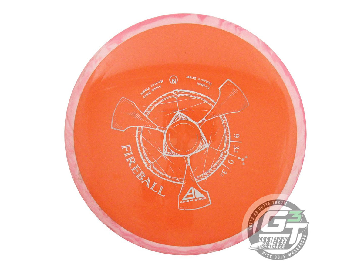 USED Axiom Discs Neutron Fireball 174g Orange Pink Rim Distance Driver Golf Disc