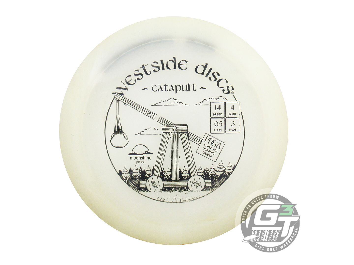 USED Westside Discs VIP Moonshine Catapult 170g Black Stamp Distance Driver Disc