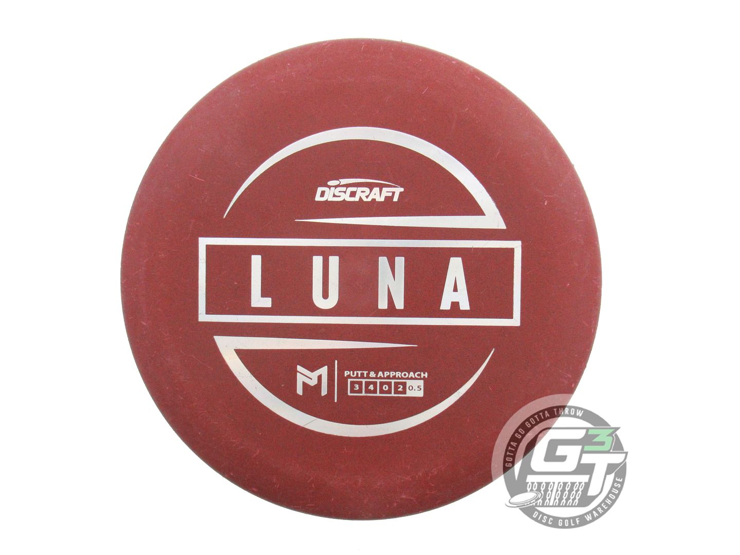 USED Discraft [McBETH] Jawbreaker Luna 168g Maroon Silver Holo Putter Golf Disc