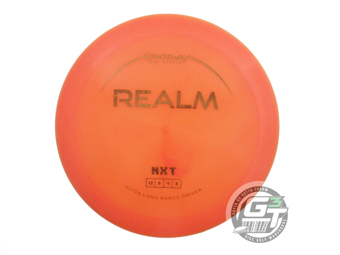 USED Gateway NXT Realm 174g Orange Brown Foil Distance Driver Golf Disc