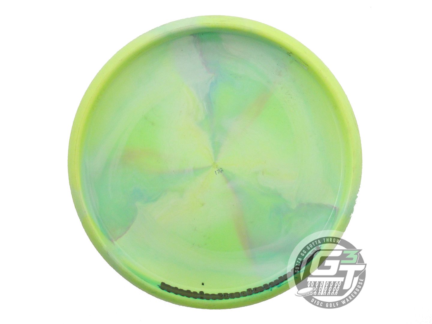 USED Discraft [McBETH] Swirl ESP Luna 172g Yellow-Lime Putter Golf Disc