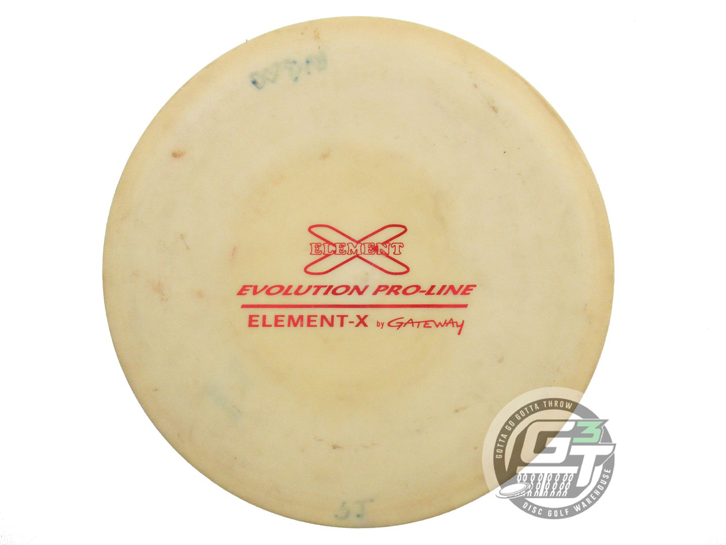 USED Gateway Evolution Pro-Line Element-X 182g Cream Red Foil Midrange Golf Disc