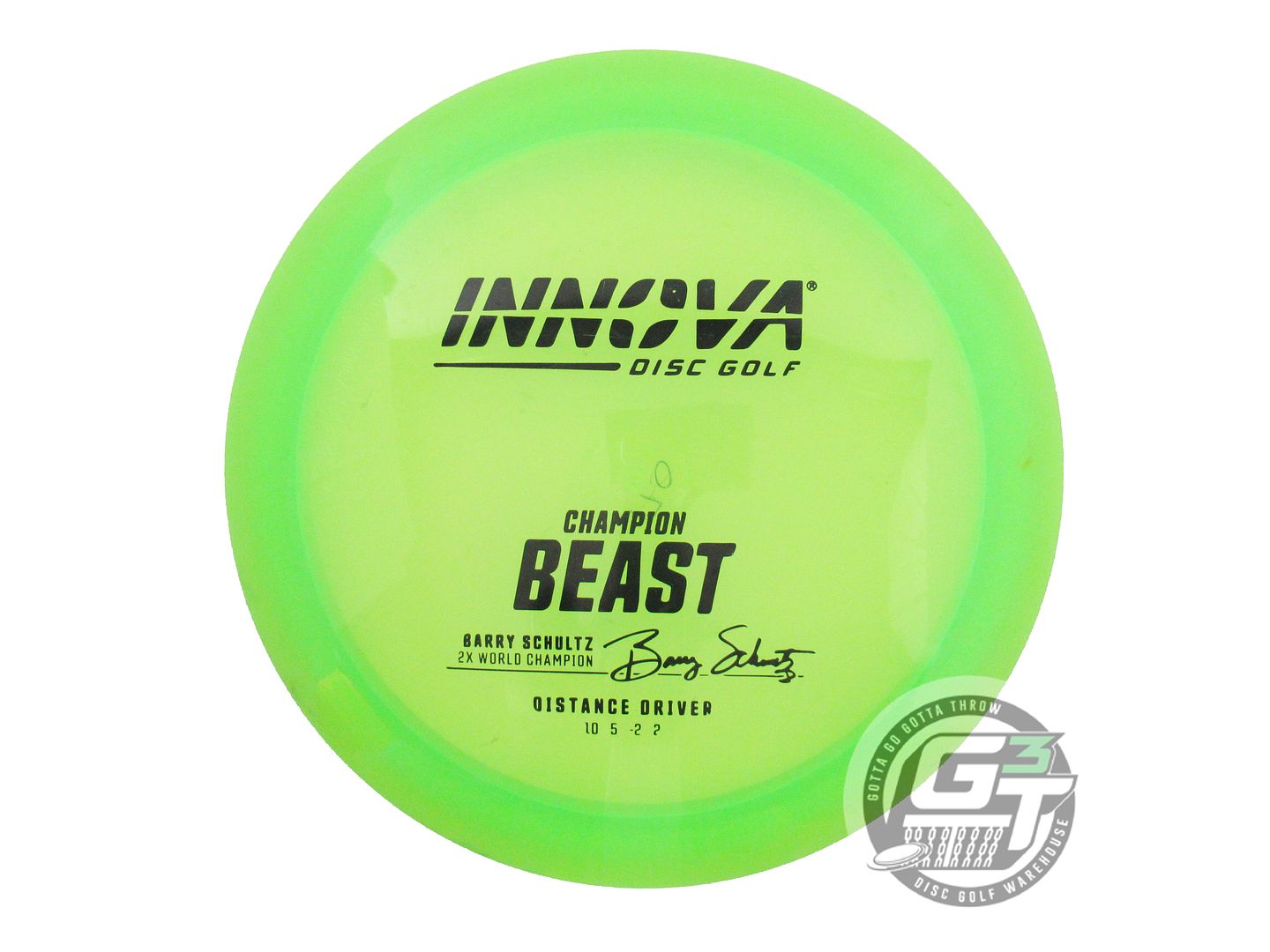 USED Innova Champion Beast 170g Lime Black Stamp Distance Driver Golf Disc