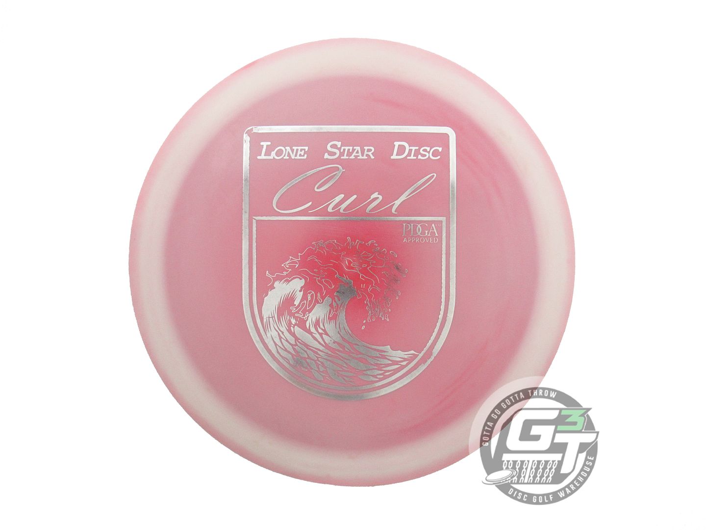 USED Lone Star [ARTIST] Lima Curl 151g Pink-White Silver Foil Driver Golf Disc