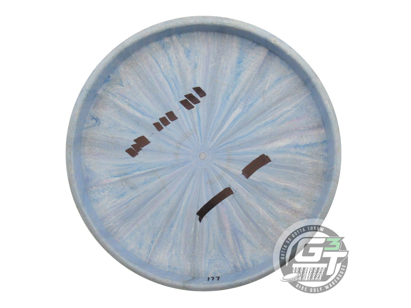 USED Latitude 64 Zero Medium Burst Spike 176g Blue Gold Foil Putter Golf Disc